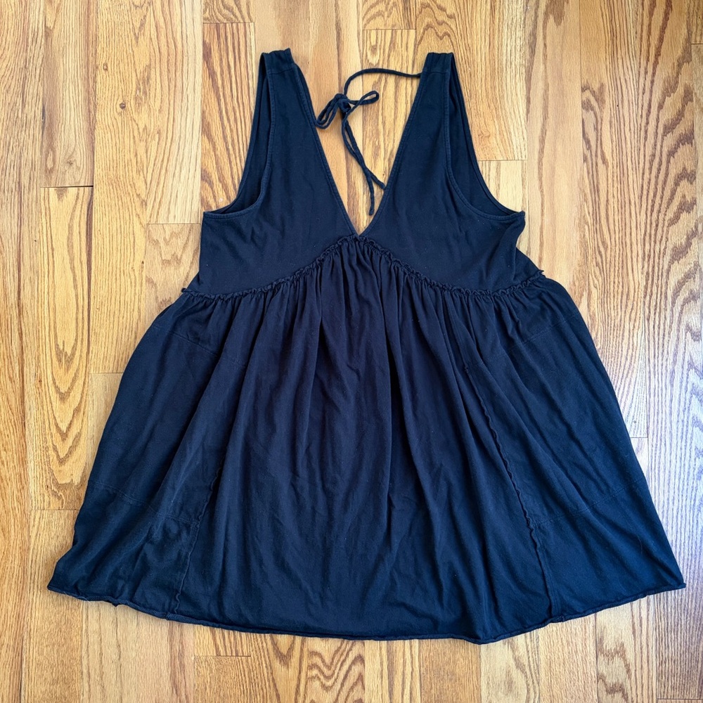 American Eagle Outfitters Black Sleeveless Dress 100% Cotton. Size: XL - Picture 2 of 7
